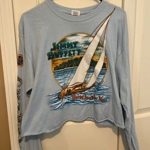 Jimmy Buffet Cropped Shirt